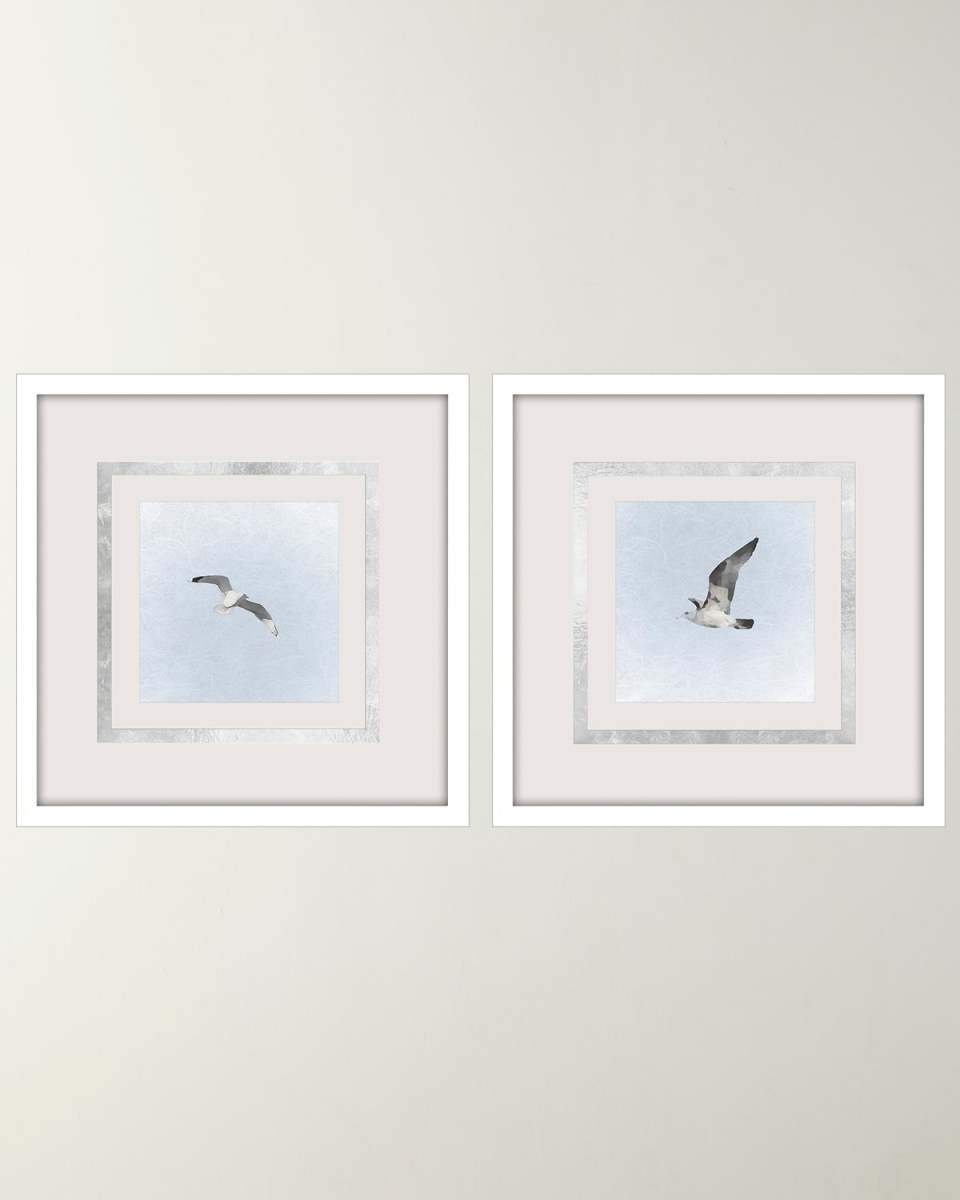 "Modern Flight II" Set of 2 Framed Giclees by Libby Langdon